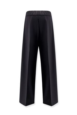 Wide-leg trousers in black wool twill SEMI COUTURE | Y5WI36Y690